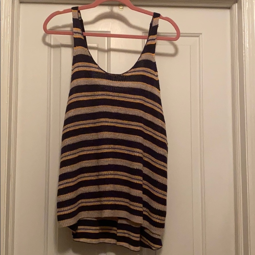 Free People knit flowy tank top